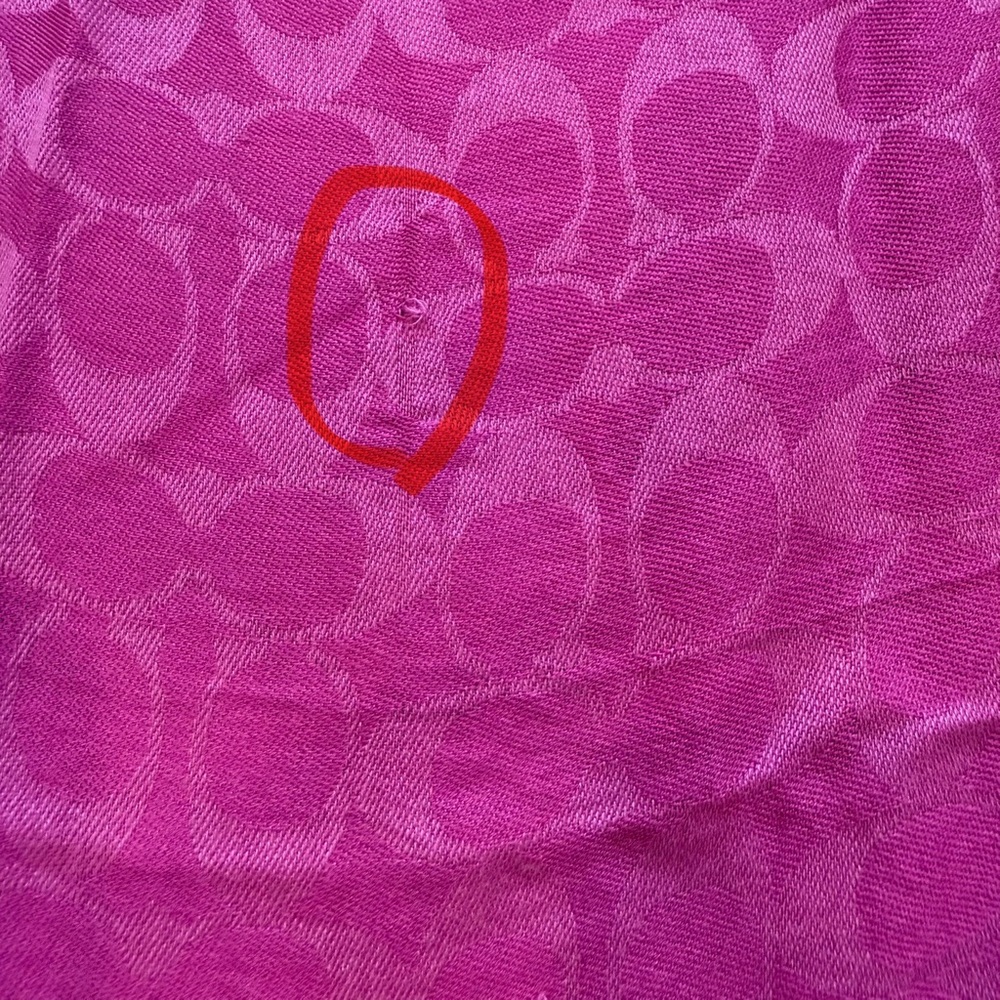 COACH Momogram WRAP Scarf - Picture 9 of 13